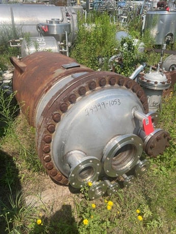 180 gallon Stainless Steel Jacketed Pressure Tank, 32" diameter x 52" Straight Side, 150 psi @ 500°F - Image 3