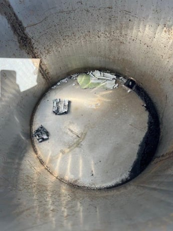210 gallon Rohn & Haas, Stainless Steel Tank, 36" diameter x 48" Straight Side, Flat Top and Bottom, 1995 - Image 5