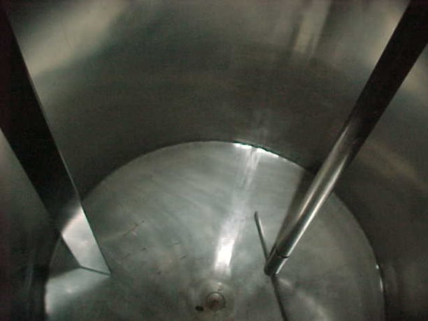 40 gallon Stainless Steel Vertical Tank, 19" diameter x 29" Straight Side, Internal Baffles - Image 7