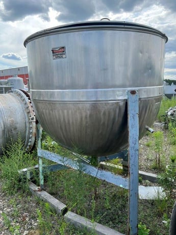 400 gallon Lee, Inc., Stainless Steel Kettle, 60" diameter x 22" Straight Side, 30" Half-Sphere, 40 psi @ - Image 2