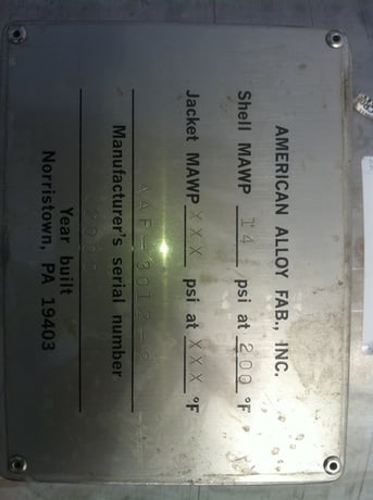 50 gallon American Alloy, Stainless Steel Mix Tank, 24" diameter x 24" Straight Side, 1 HP Lightnin Agitator - Image 3