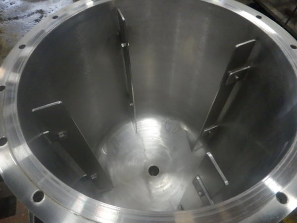50 gallon American Alloy, Stainless Steel Mix Tank, 24" diameter x 24" Straight Side, 1 HP Lightnin Agitator - Image 5