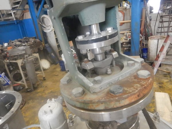 50 gallon American Alloy, Stainless Steel Mix Tank, 24" diameter x 24" Straight Side, 1 HP Lightnin Agitator - Image 6