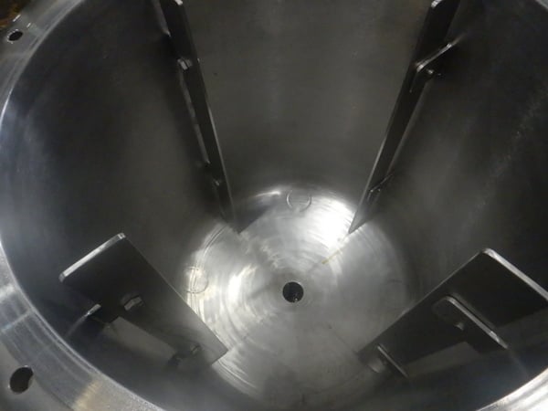 50 gallon American Alloy, Stainless Steel Mix Tank, 24" diameter x 24" Straight Side, 1 HP Lightnin Agitator - Image 10