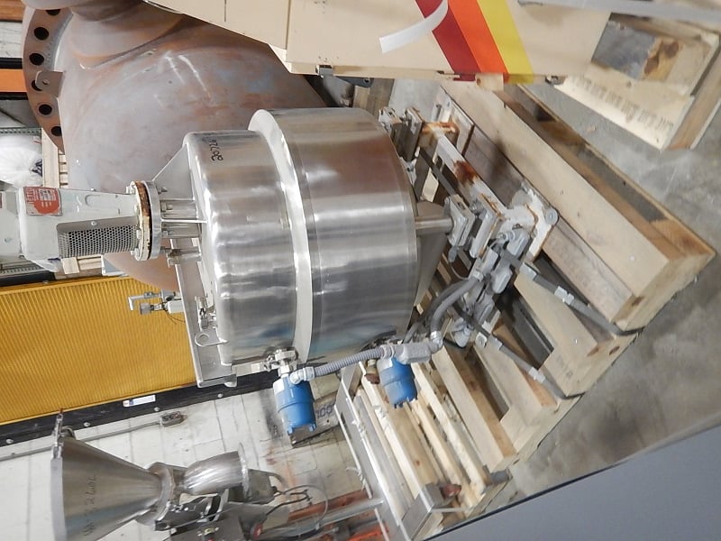 75 gallon Stainless Steel Mix Tank, 32" diameter x 22" Straight Side, Flat Top, Dish Bottom, 0.75 HP - Image 2