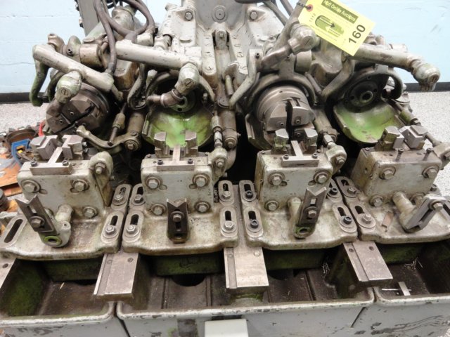 1/4" - 3/4" Landis 4 head bar & pipe threader, 7-3/4" thread length, misc.holders & chasers, Tag #15527 - Image 3