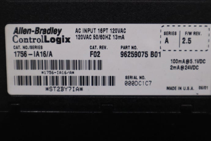 Allen-Bradley Bradley 1756-IA16/A PLC Processor Module AB STOCK K-112-D - Image 3