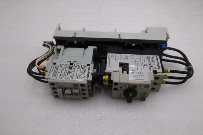 Allen-Bradley bradley 140m-d8e-c25 circuit breaker with 100-c23*10 contactor stock 718-a - Image 7
