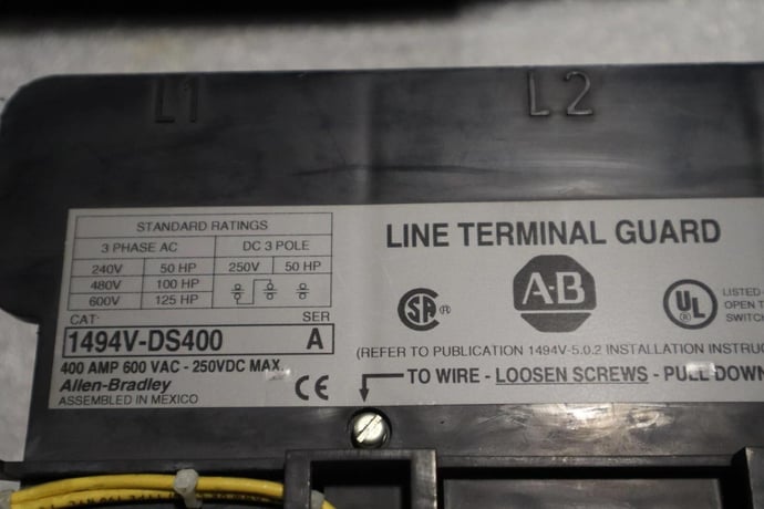 Allen-Bradley 1494v-ds400 400 amp varable depth switch allen bradley stock 5336 - Image 5