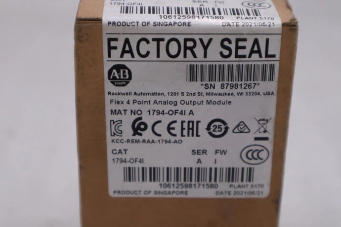 New Sealed Allen-Bradley Bradley 1794-OF4I Ser A Flex 4 Point Analog Output STOCK H254A - Image 1