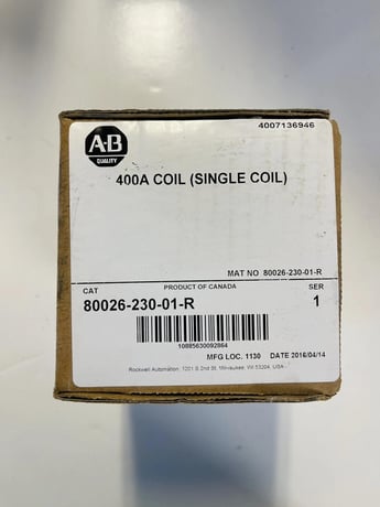 New Sealed Allen-Bradley Bradley 80026-230-01-R 400A COIL SER 1 ( SINGLE COILD) #K-309 - Image 1