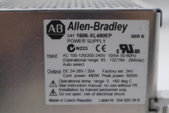 Allen-Bradley 1606-XL480EP / 1606XL480EP Industrial Control System #K-1554C - Image 2