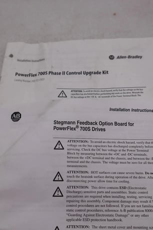 Allen-Bradley BRADLEY 20DD022A3EYNANABE Ser. A POWERFLEX 700S DRIVE 480V 15 HP STK 3517 - Image 4