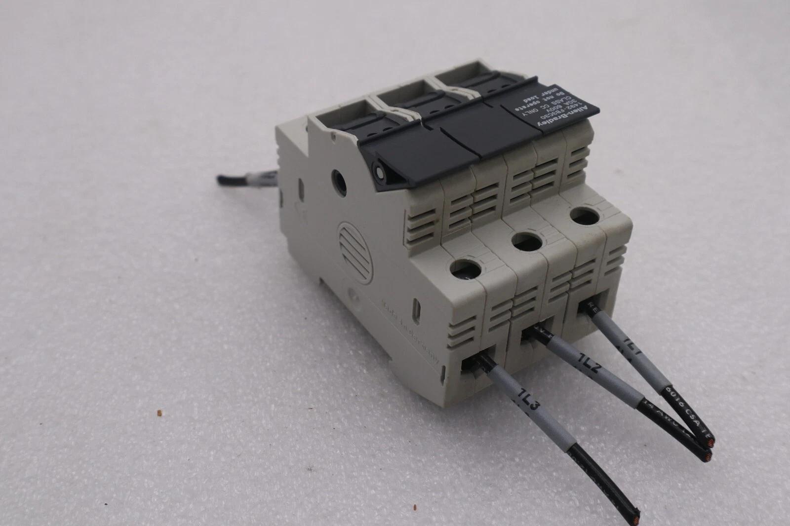 Allen-bradley 1492-fb3c30 series b 30a 600v class cc fuse holder stock #k-579a - Image 4