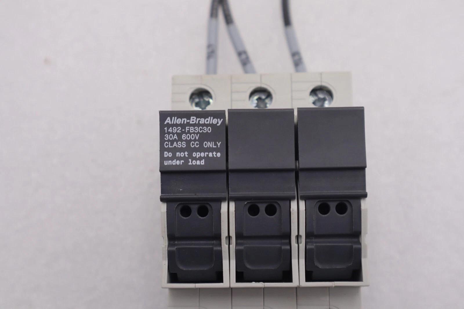 Allen-bradley 1492-fb3c30 series b 30a 600v class cc fuse holder stock #k-579a - Image 6