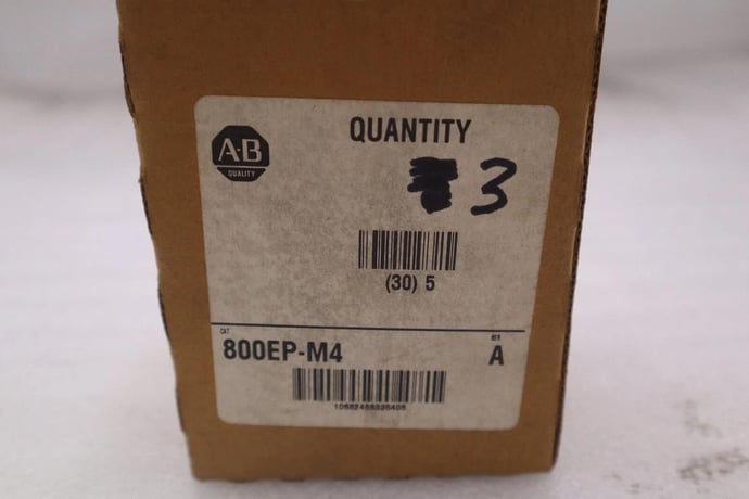 Allen-Bradley Bradley 800EP-M4 SER A Mushroom Push Button Red STOCK 3619 - Image 1