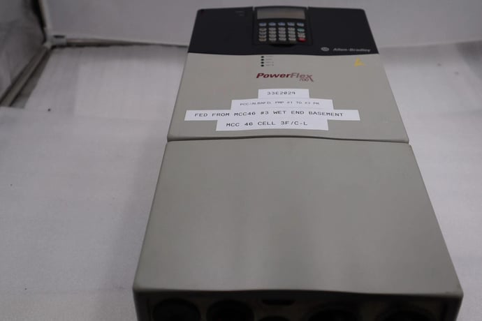 Allen-Bradley VFD Powerflex 700, 20bd040a3nynann0, 30 HP, 480V, 460 Hz STOC 1846 - Image 1