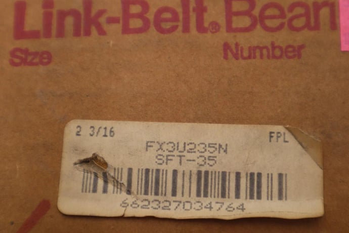 FX3U235N Linkbelt New Ball Bearing Flange Unit 2 3/16 STOCK B-792 - Image 1