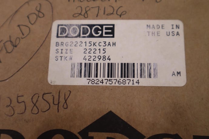 NEW DODGE 422984 BRG22215KC3AH Spherical Roller Bearing STOCK H337A - Image 2