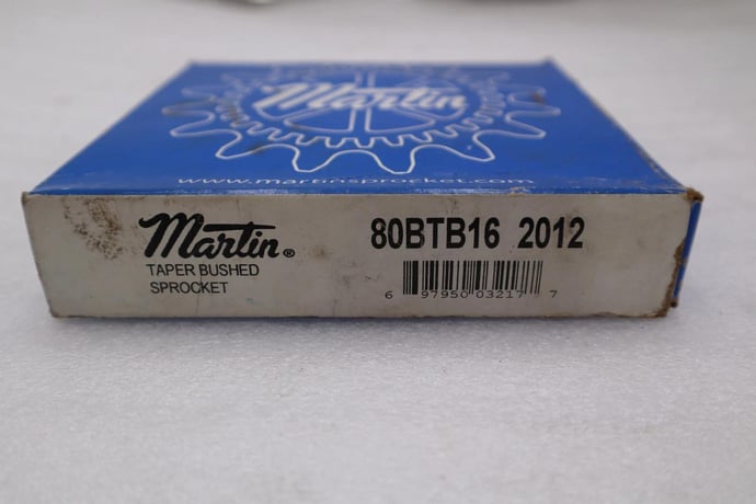 New martin 80btb16 2012 taper bushed sprocket stock h339a - Image 2