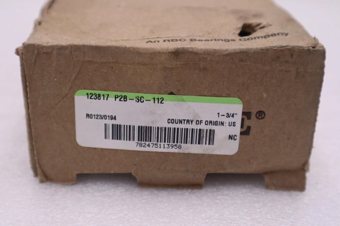 NEW Dodge 123817 P2B-SC-112 2-Bolt Pillow Block Mounted Ball Bearing STK H139A - Image 1
