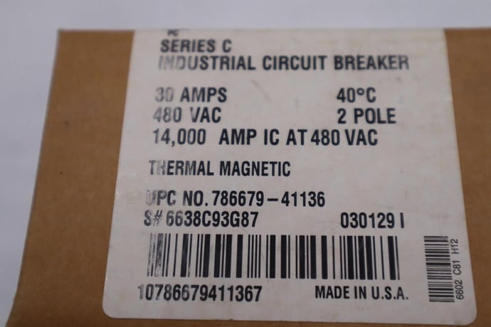 New eaton corporation ehd2030l thermal-magnetic circuit breaker stock l-019-c - Image 2