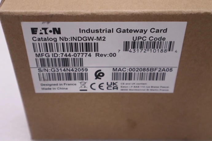 NEW Eaton INDGW-M2/ INDGW-M2 Industrial Gateway Card STOCK H55A - Image 1