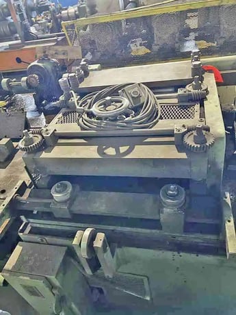 18" x 12" gauge Tishken #7R-24, straightener, 5 rolls, power driven pinch rolls, entry side guides - Image 2