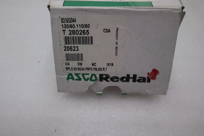 NEW ASCO Red Hat EF8316G044 Solenoid Valve Solenoid 120V 60Hz STOCK G538 - Image 2