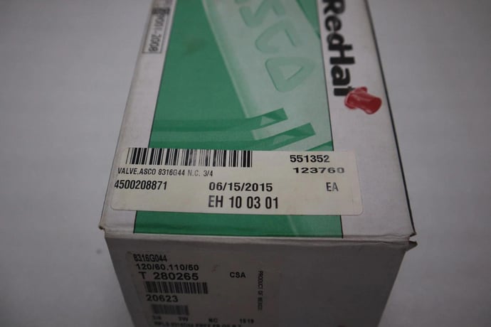 NEW ASCO Red Hat EF8316G044 Solenoid Valve Solenoid 120V 60Hz STOCK G538 - Image 3