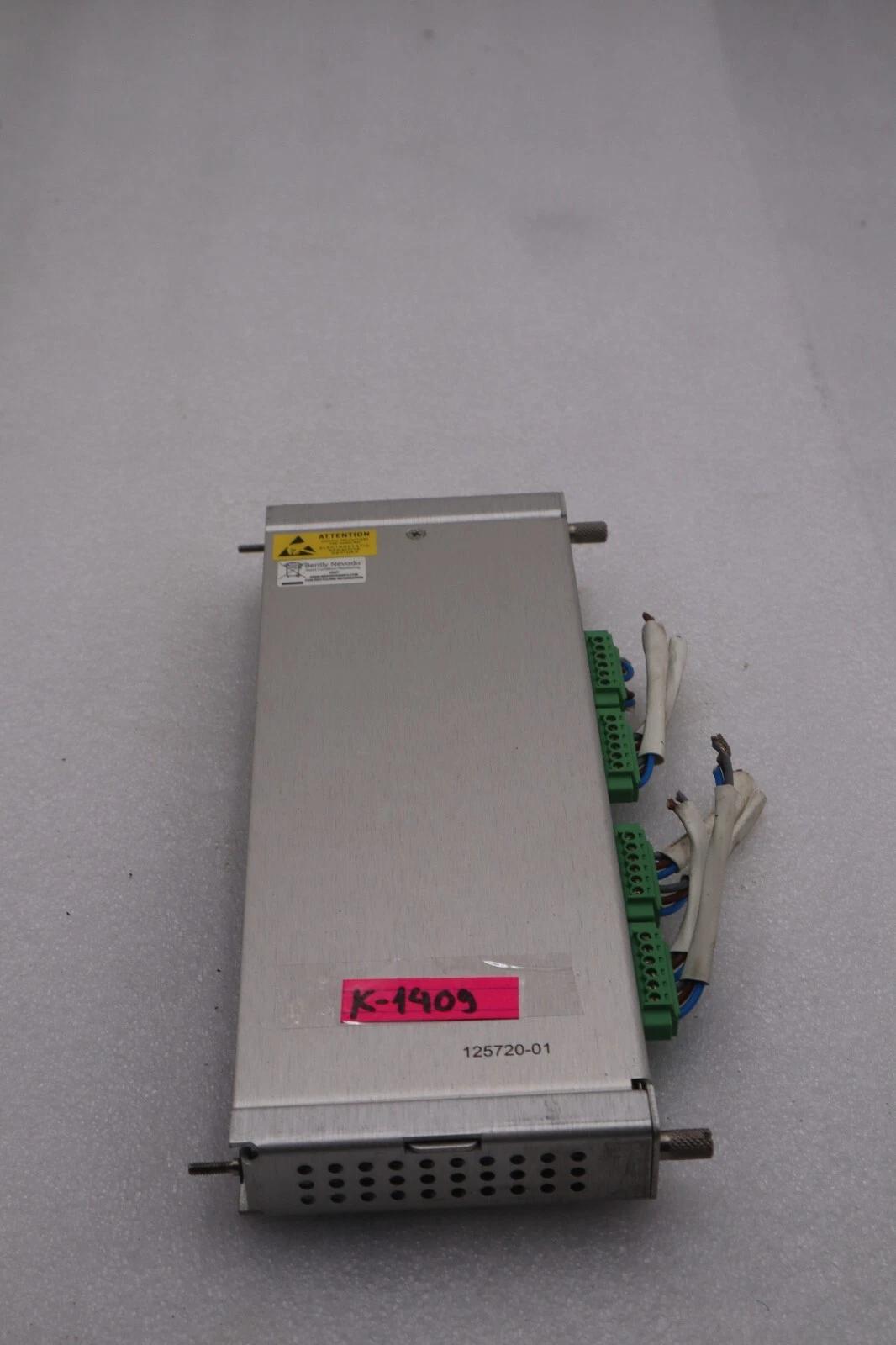 Bently nevada 125720-01 4 channel relay i/o module stock #k-1409 - Image 1