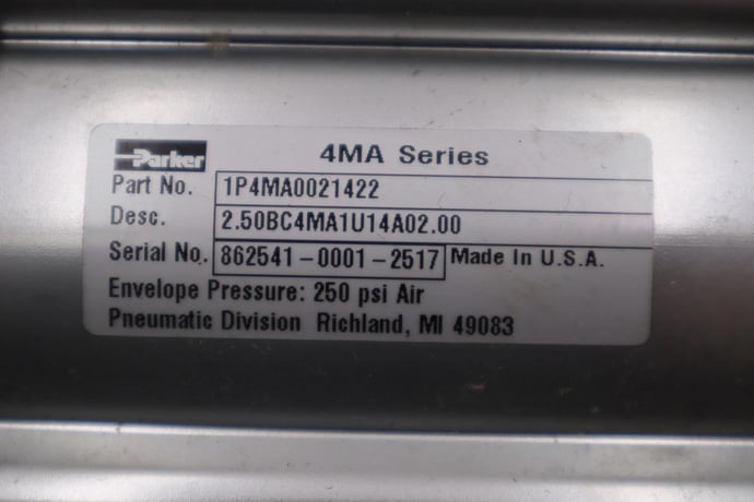 New Parker 1P4MA0021422 4MA SERIES TIE ROD PNEUMATIC CYLINDER STOCK H1475 - Image 2