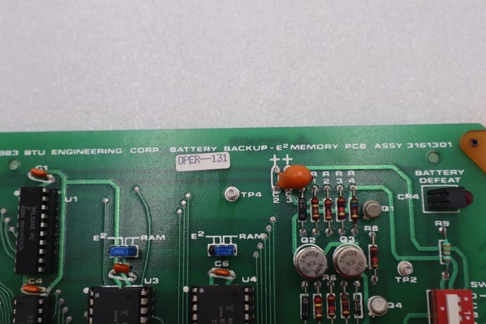BRUCE 3161301 BATTERY BACKUP E2 MEMORY PCB ASSY STOCK #2822 - Image 4