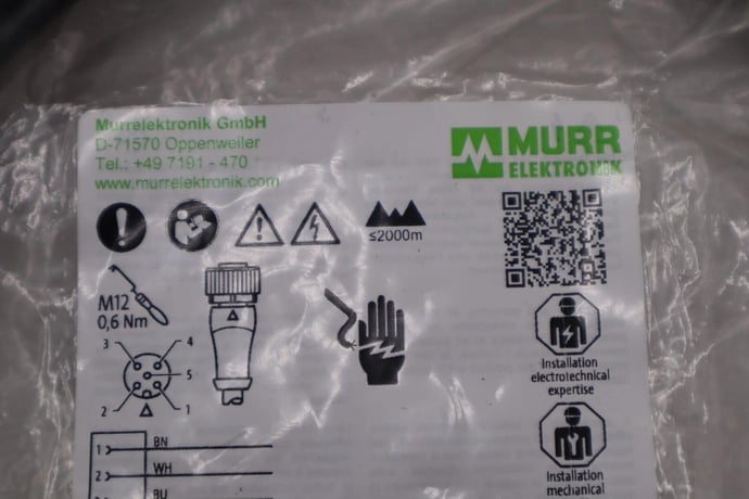 MurrElektronik 7000-12241-7321000 M12 female 0DEG A-cod. with cable STOCK 4910 - Image 1