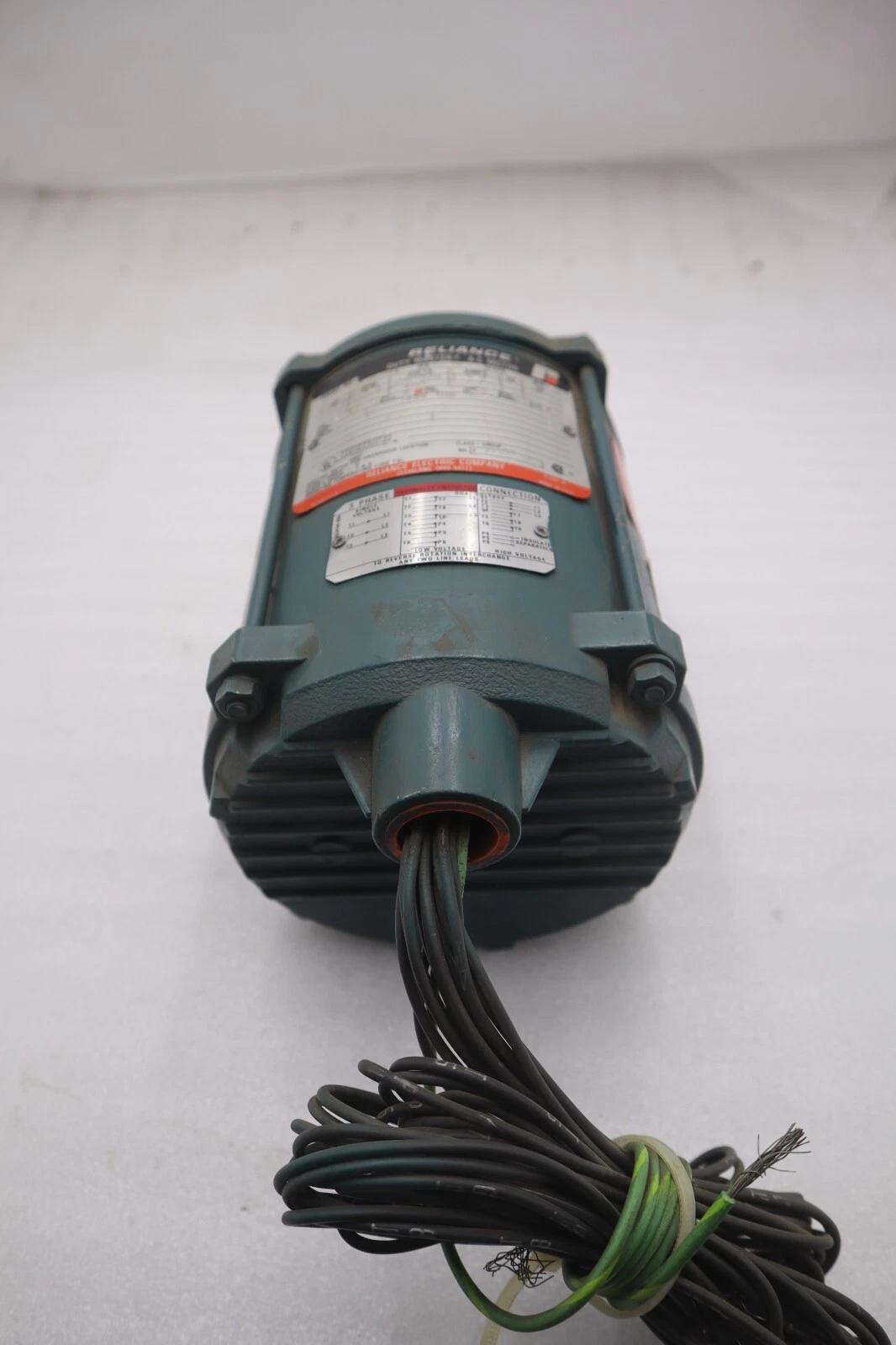 Reliance electric p48h2302n-yp duty master ac motor 1/4 hp stock #m-35 - Image 3