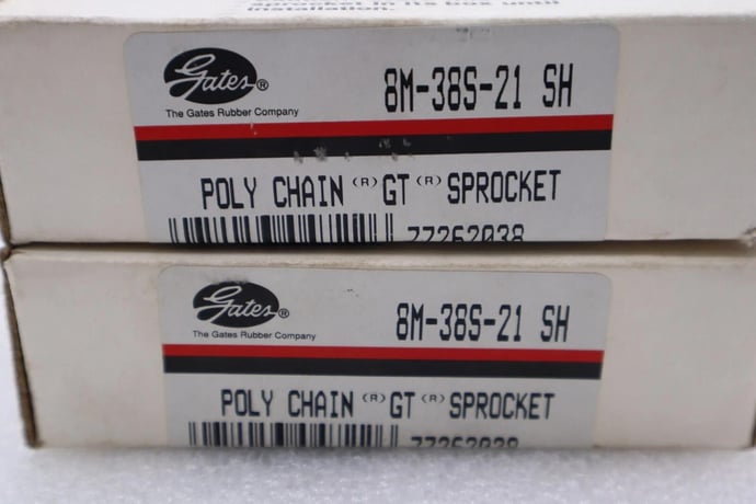 NEW Gates 8M-38S-21 SH Gearbelt Pulley New Old Stock #L-659 - Image 1