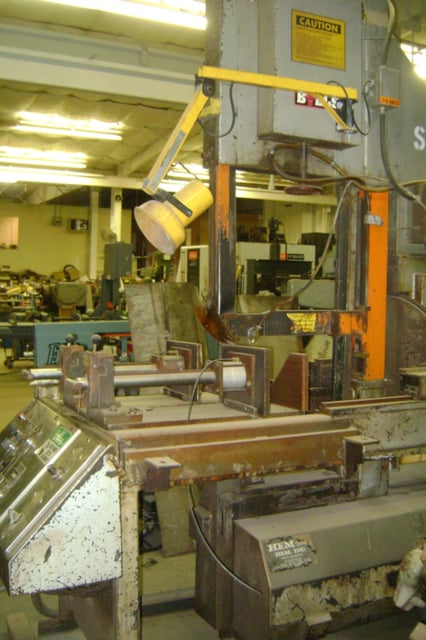 20" x 25" Hem #V150M, high speed, 1-1/2" x 18' 6" x .050" blade, vises, lube, blade tension, #81075 - Image 5