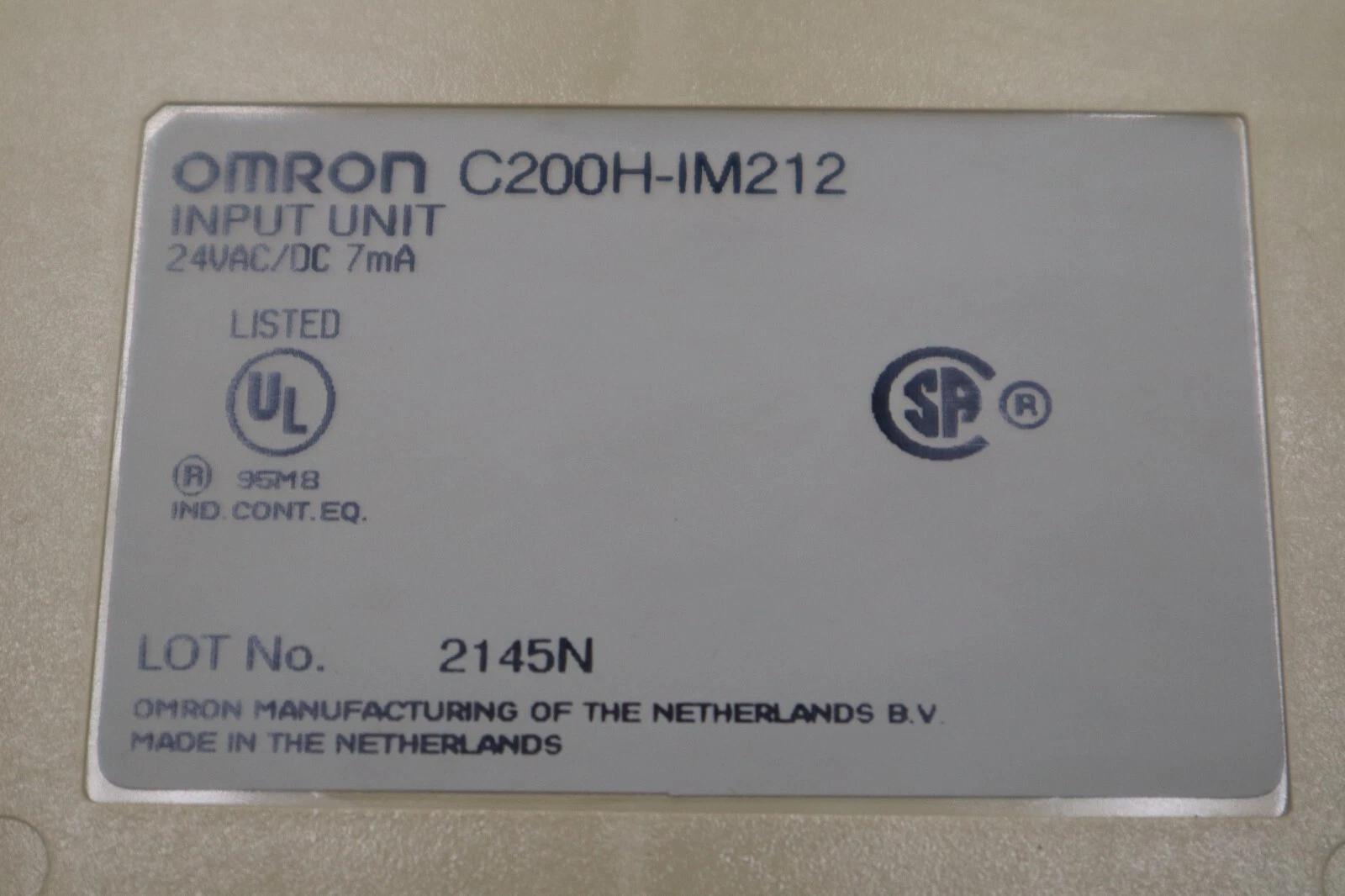 Omron C200H-IM212/ C200HIM212 Input Unit 24 V DC/AC 16 Point STOCK K-452-A - Image 2