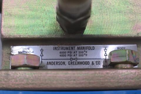 Anderson greenwood m4tvic-4 differential pressure manifold valves stock 3757a - Image 2