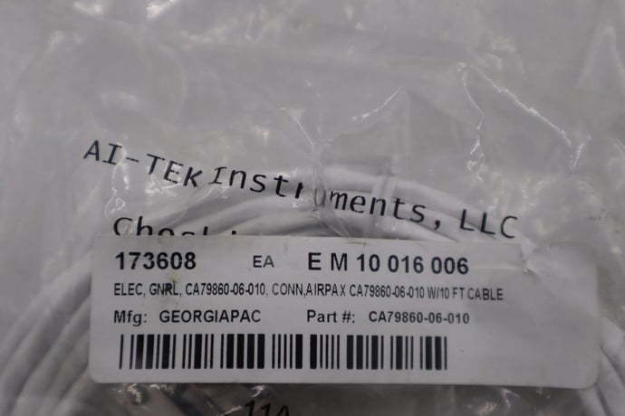 New ai-tek instruments ca79860-06-010 compatible 2 pin connector / 10 foot cable - Image 2