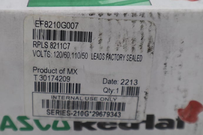 NEW REDHAT EF8210G007 Solenoid Valve Brass NC Air Inert Gas STOCK G553 - Image 2