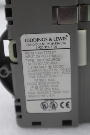 GIDDINGS & LEWIS M.1300.7372 R1 Input Module 24VDC SINK/SOURCE STOCK 653-D - Image 2