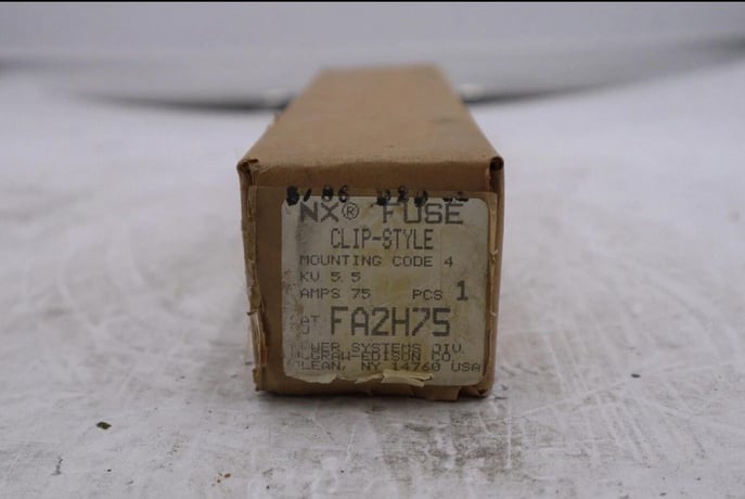 Cooper power systems, transformer protection fuse, fa2h75, type nx, 5.5 kv l-176 - Image 1