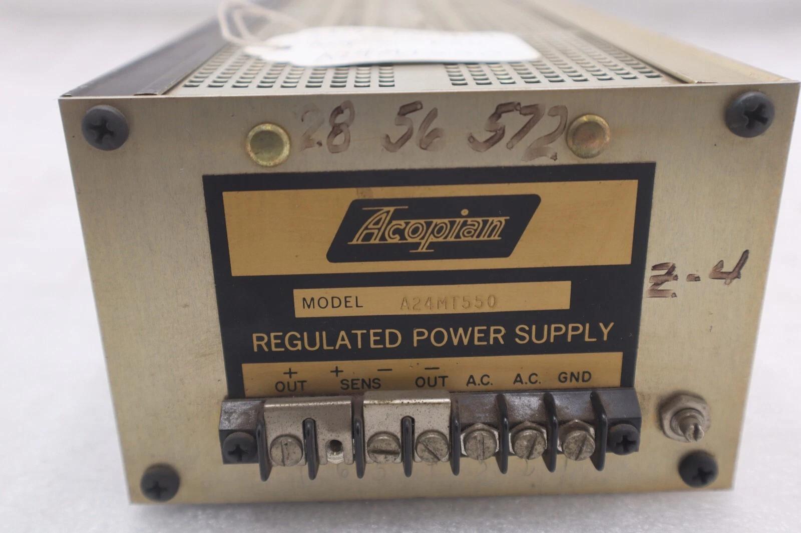 Acopian Regulated Power Supply Model A24MT550 STOCK 4571 - Image 1