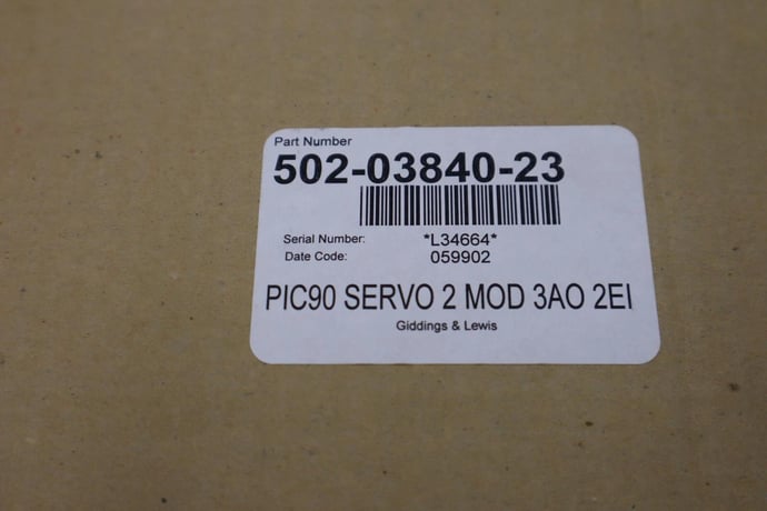 Giddings & Lewis 502-03840-23R2 PIC900 Programmable Industrial Computer New - Image 3