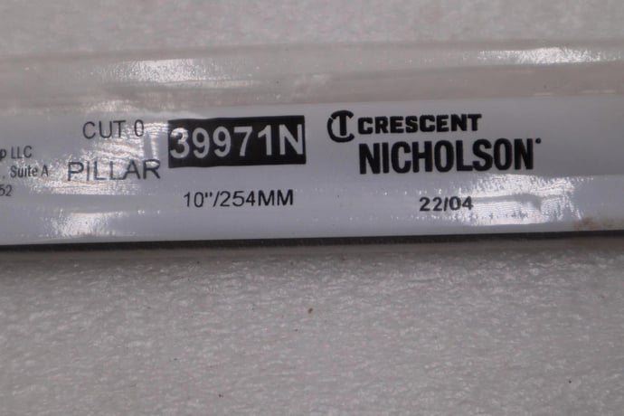 LOT OF 2 - NEW Cresent Nicholson Pillar File Cut 0 Item # 39971N #H710A - Image 1