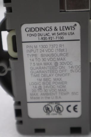 GIDDINGS & LEWIS M.1300.7372 R1 Input Module 24VDC SINK/SOURCE STOCK 641-D - Image 2