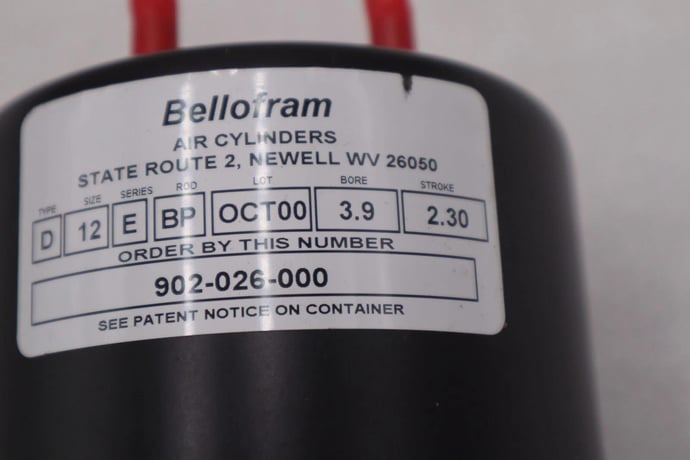 MARSH BELLOFRAM 902026000 CYLINDER DIAPHRAGM AIR 125 PSI MAX STOCK 4661 - Image 3