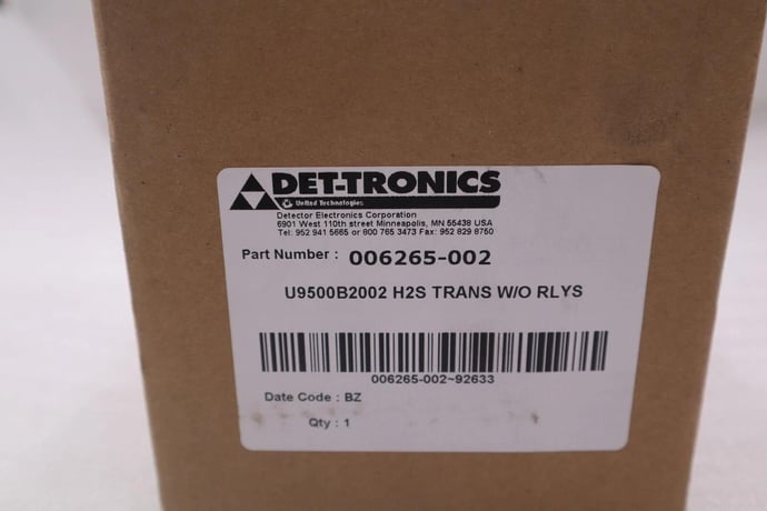 New open box dettronics 006265-002 u9500b2002 gas detector stock 4611 - Image 1