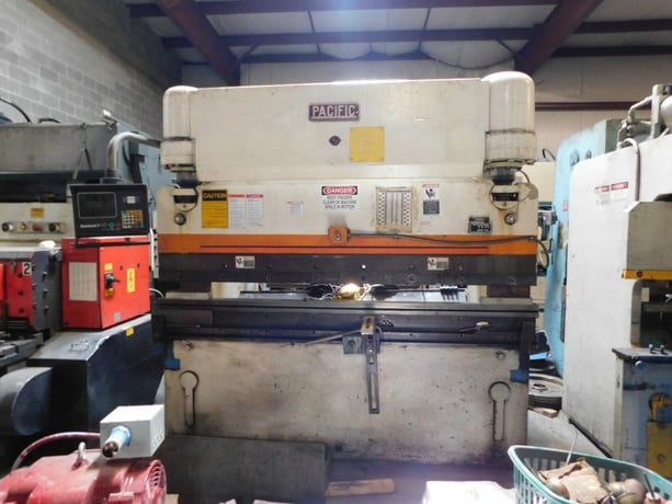 110 Ton, Pacific #J110-8, hydraulic press brake, 8' overall, Hurco 7 2-Axis CNC Control, 1972 - Image 7